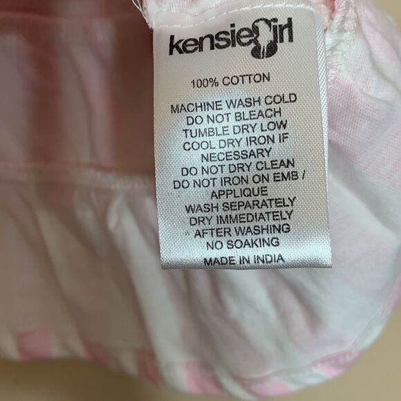 Kensie girl pink white top new with tags medium girls (D1) - Picture 4 of 5